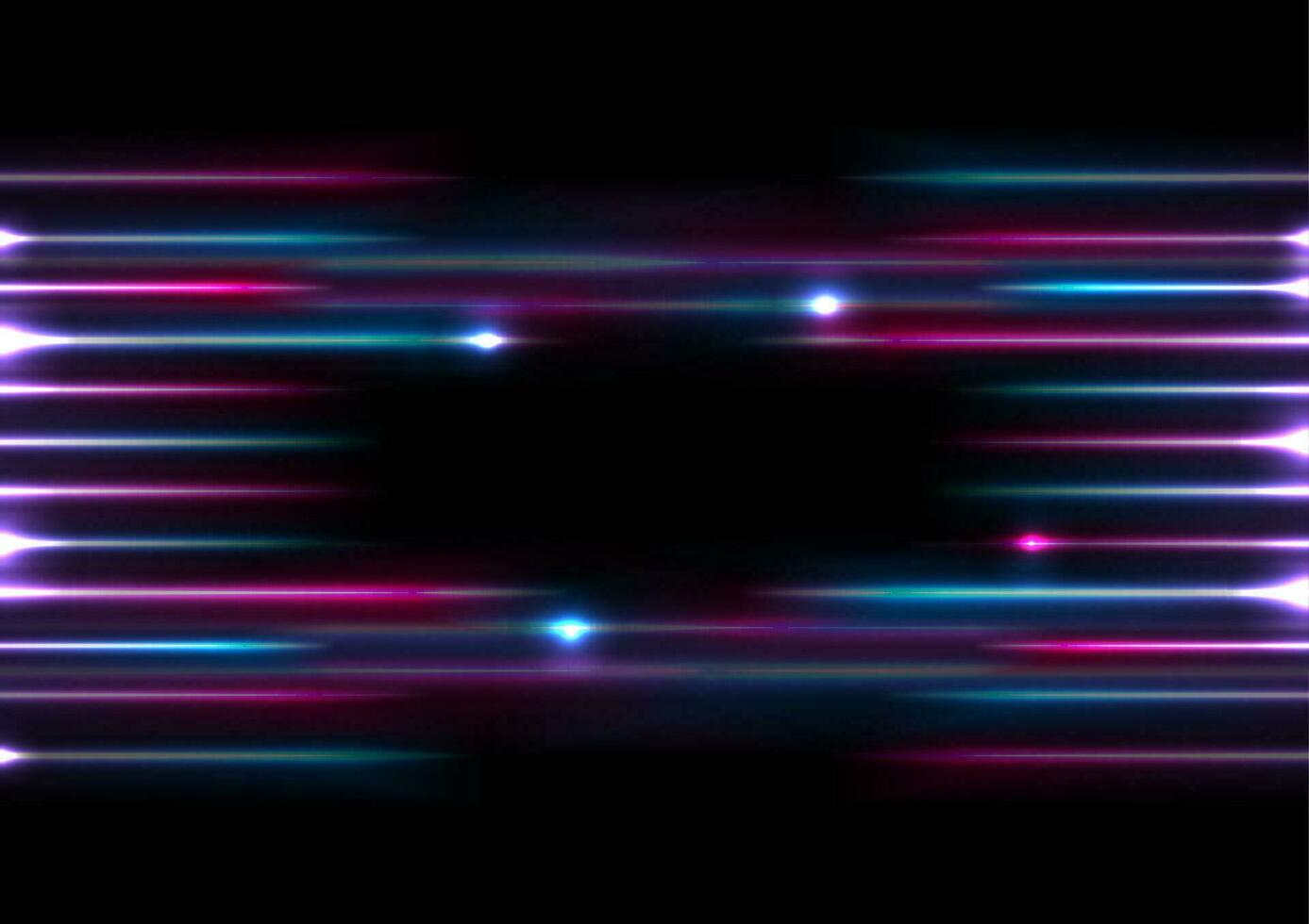 ljus neon laser strålar Ränder abstrakt lysande bakgrund vektor