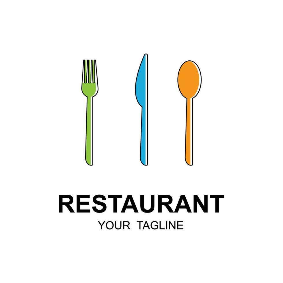 Restaurant Logo Vektor Symbol Illustration Design