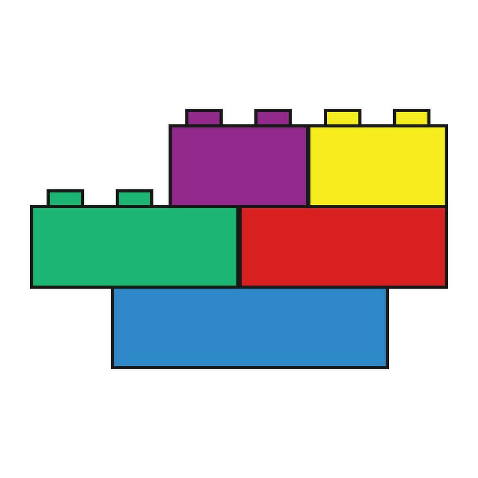 Gebäude Block Symbol Vektor
