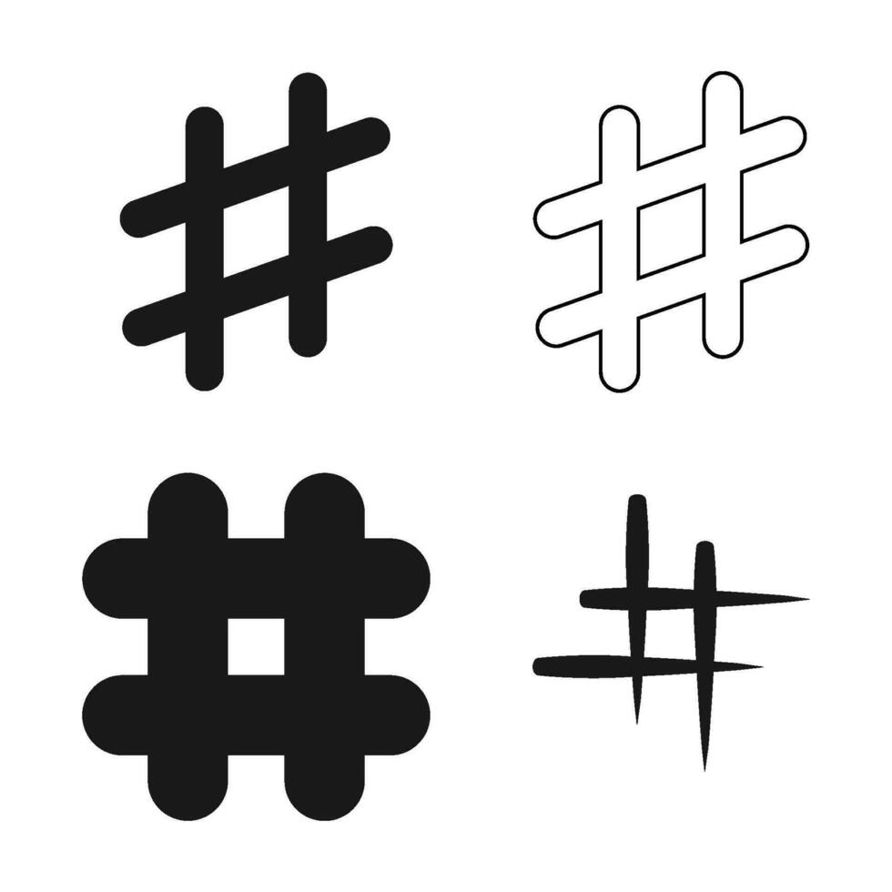 Hashtag Symbol Vektor