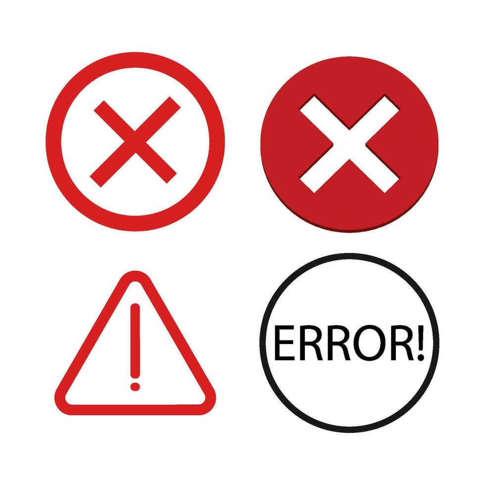 Error Symbol Vektor