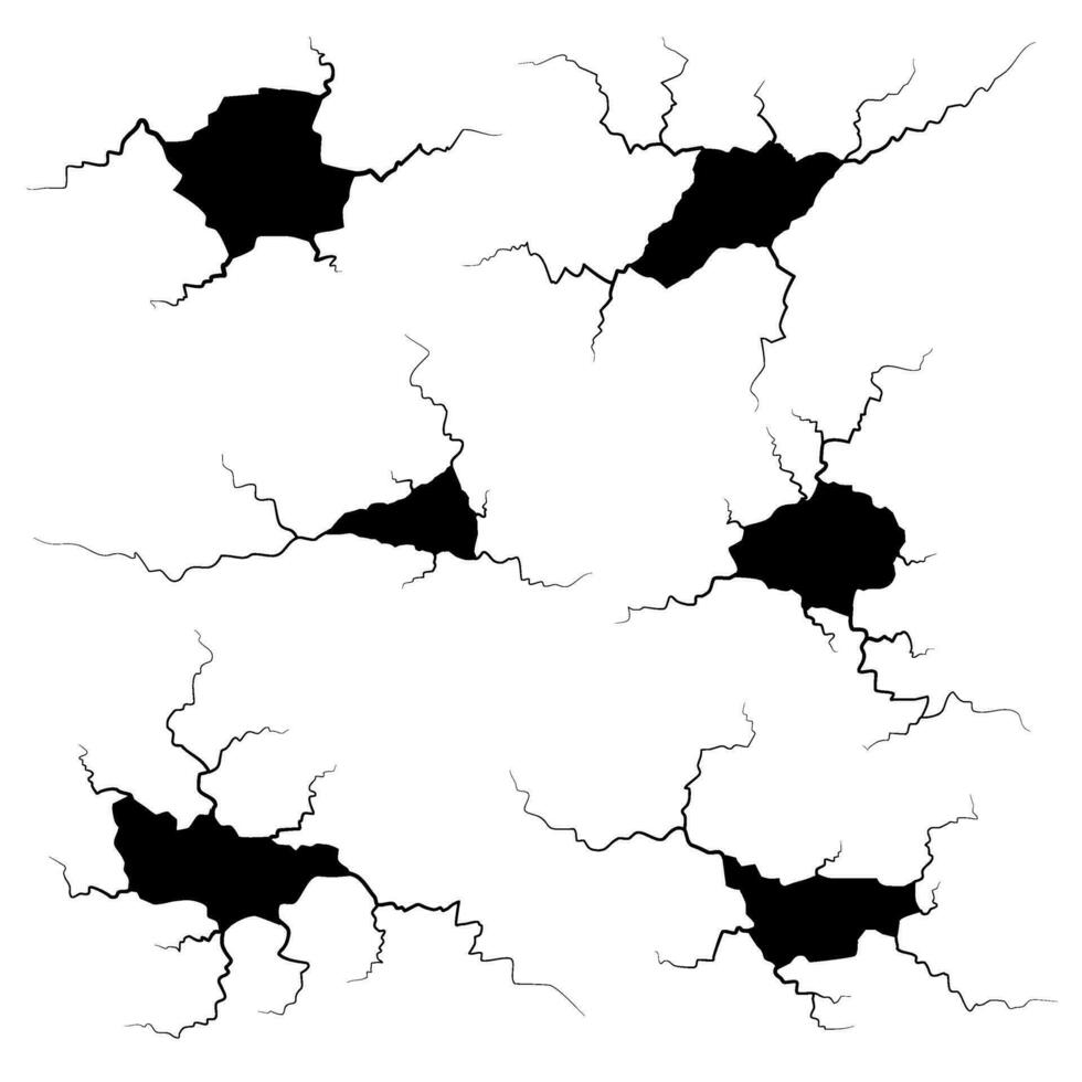 geknackt bewirken zum Oberfläche Textur Element einstellen vektor