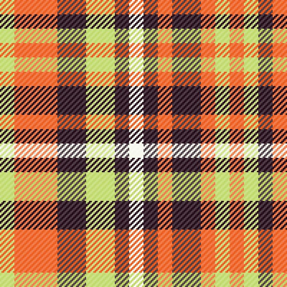 Plaid Textur Vektor von nahtlos Stoff Textil- mit ein Hintergrund Muster Tartan überprüfen.