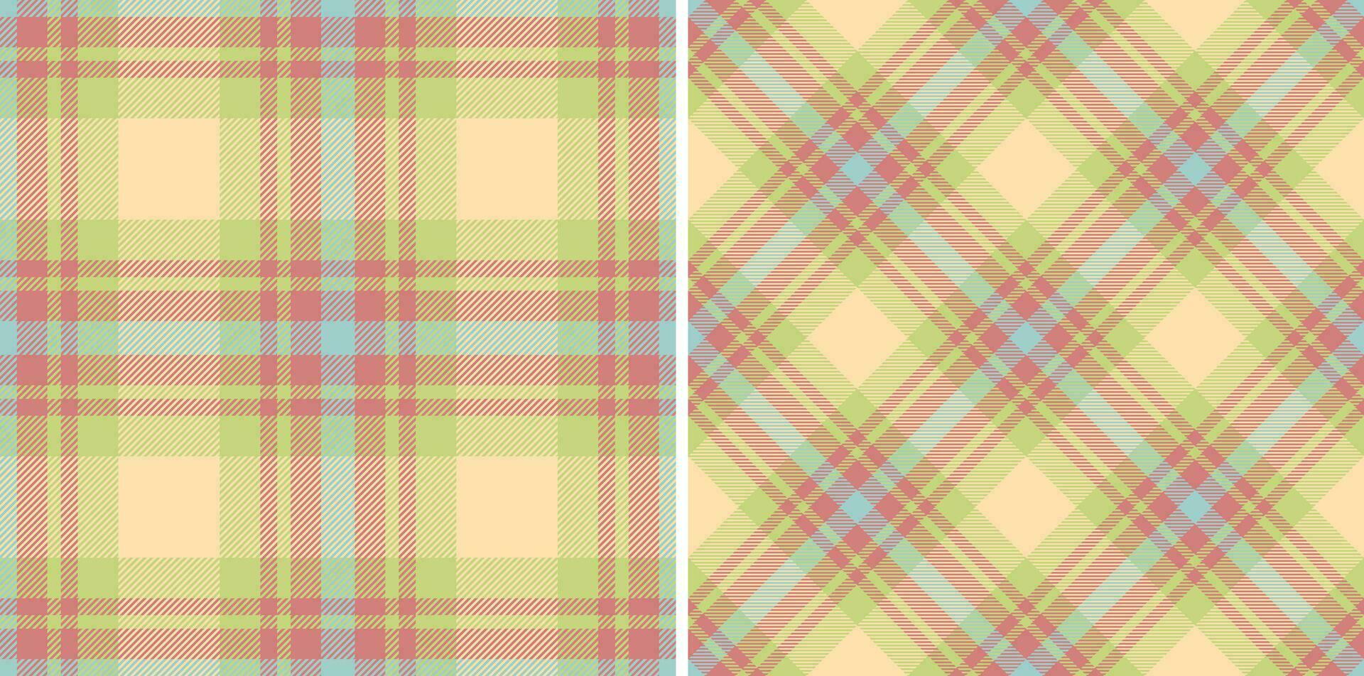 Plaid Stoff Hintergrund von Textil- Vektor Muster mit ein Tartan prüfen Textur nahtlos.