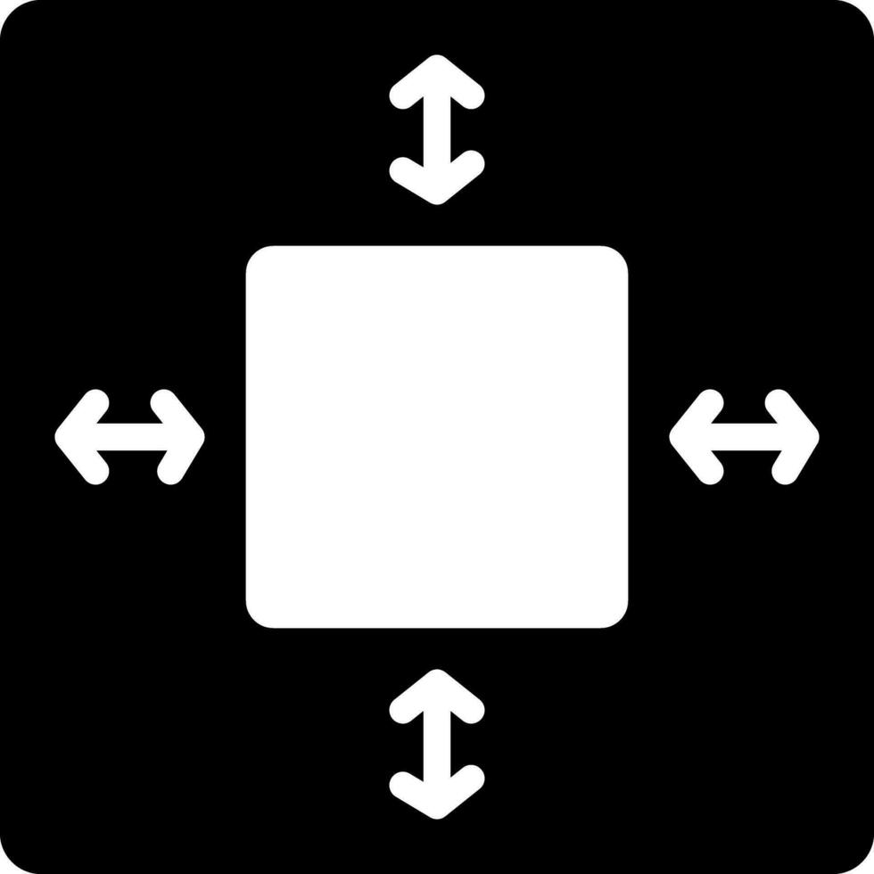 solide Symbol zum Spanne vektor