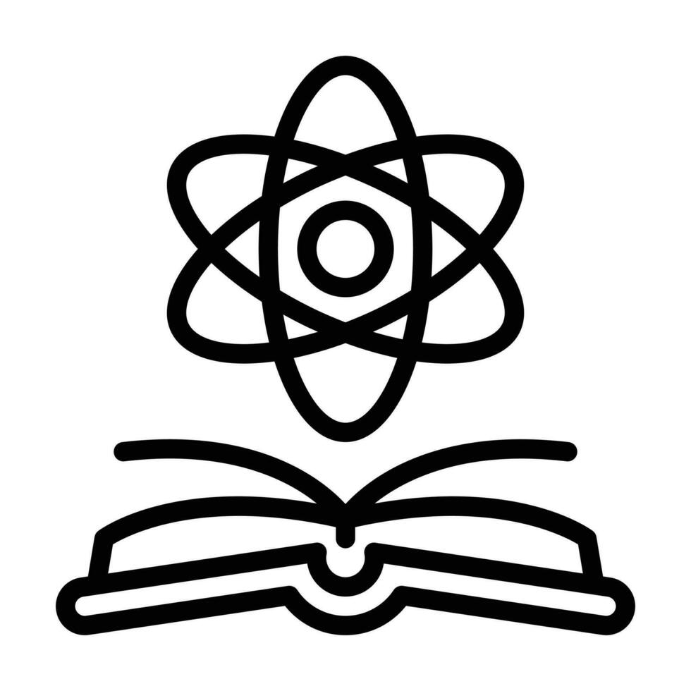 Symbol für Wissenschaftslinie vektor