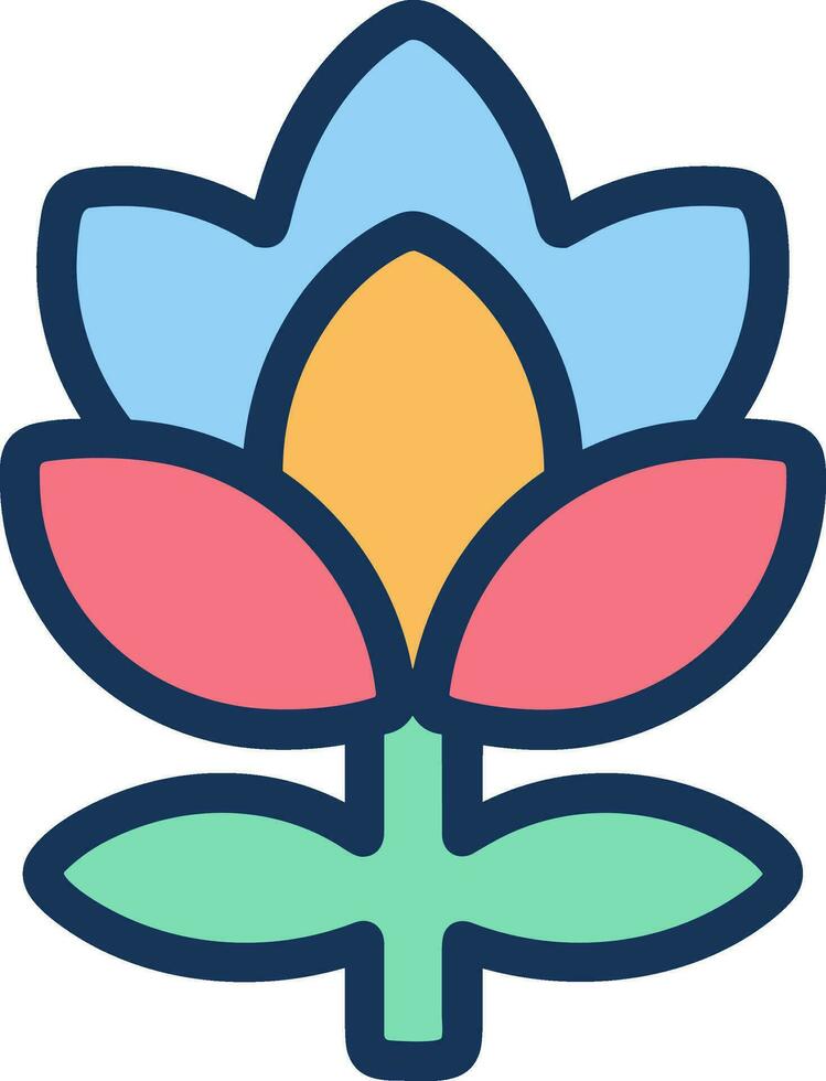 Blume Symbole Vektor.floral Logo Illustration eben Stil isolieren auf Hintergrund. vektor