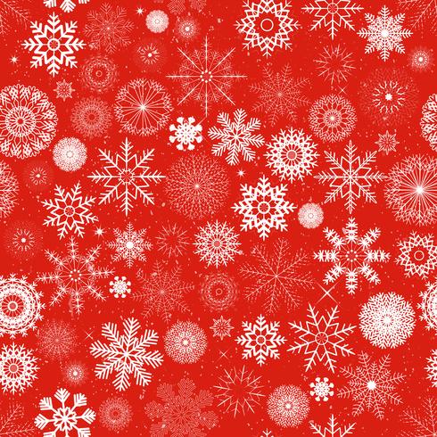 Nahtloser Weihnachtsschneeflocken-Hintergrund vektor