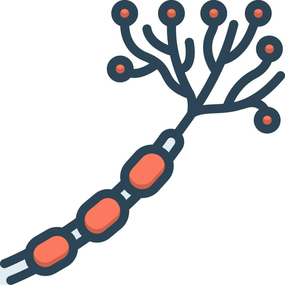 Farbe Symbol zum Nerv vektor