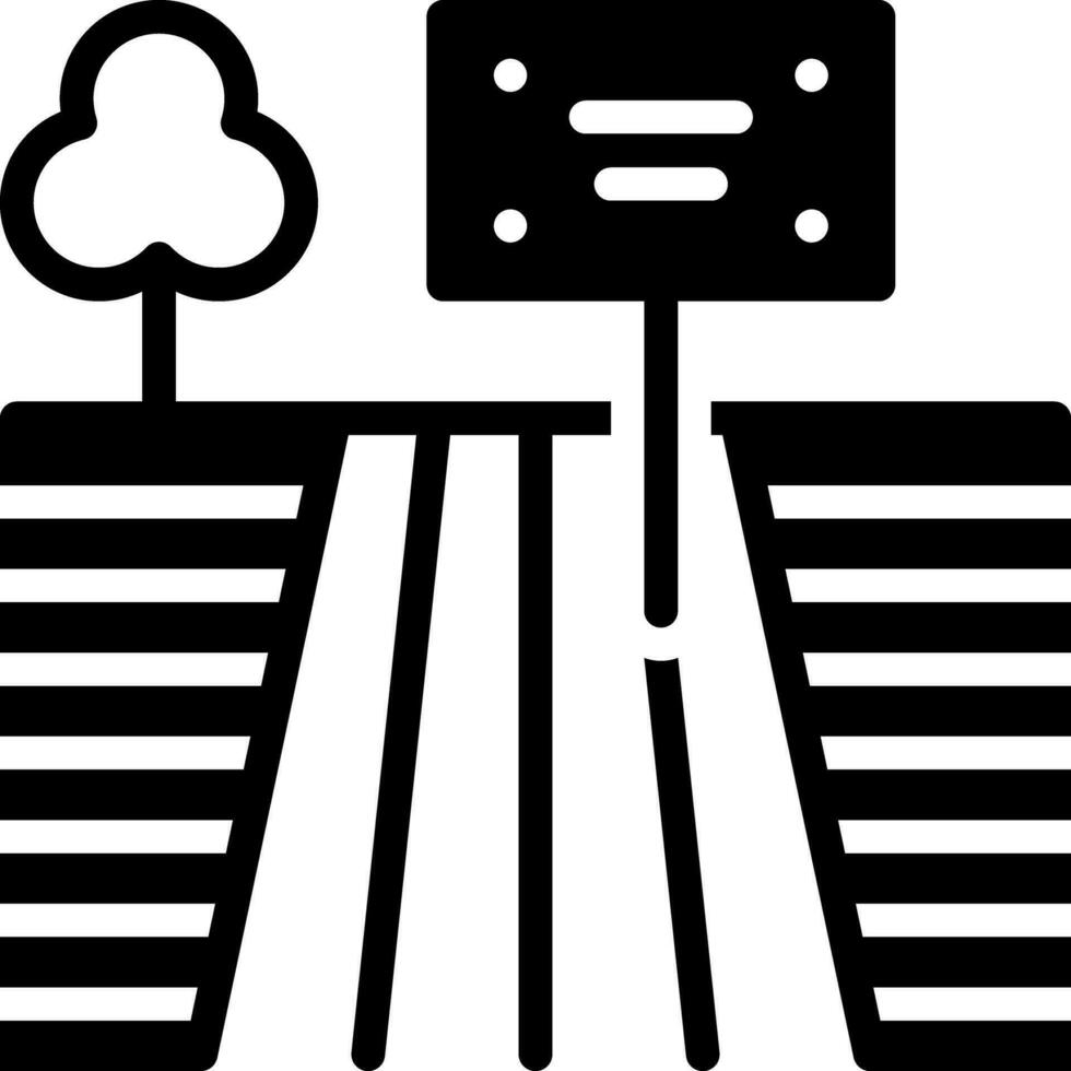 solide Symbol zum Land vektor