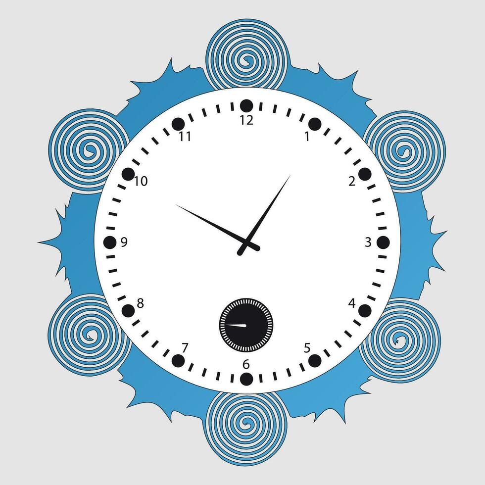 Uhr Design Vorlage vektor
