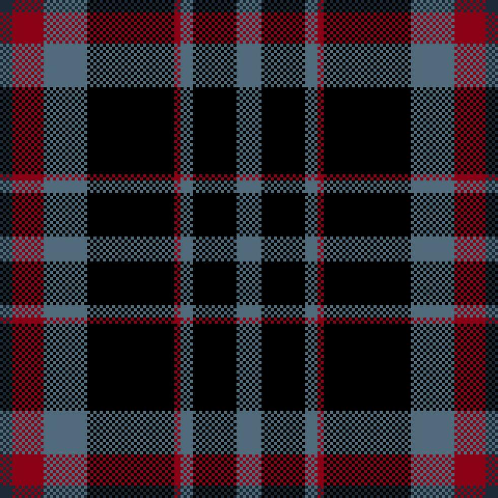 pixel bakgrund vektor design. modern sömlös mönster pläd. fyrkant textur tyg. tartan skott textil. skönhet Färg madras prydnad.