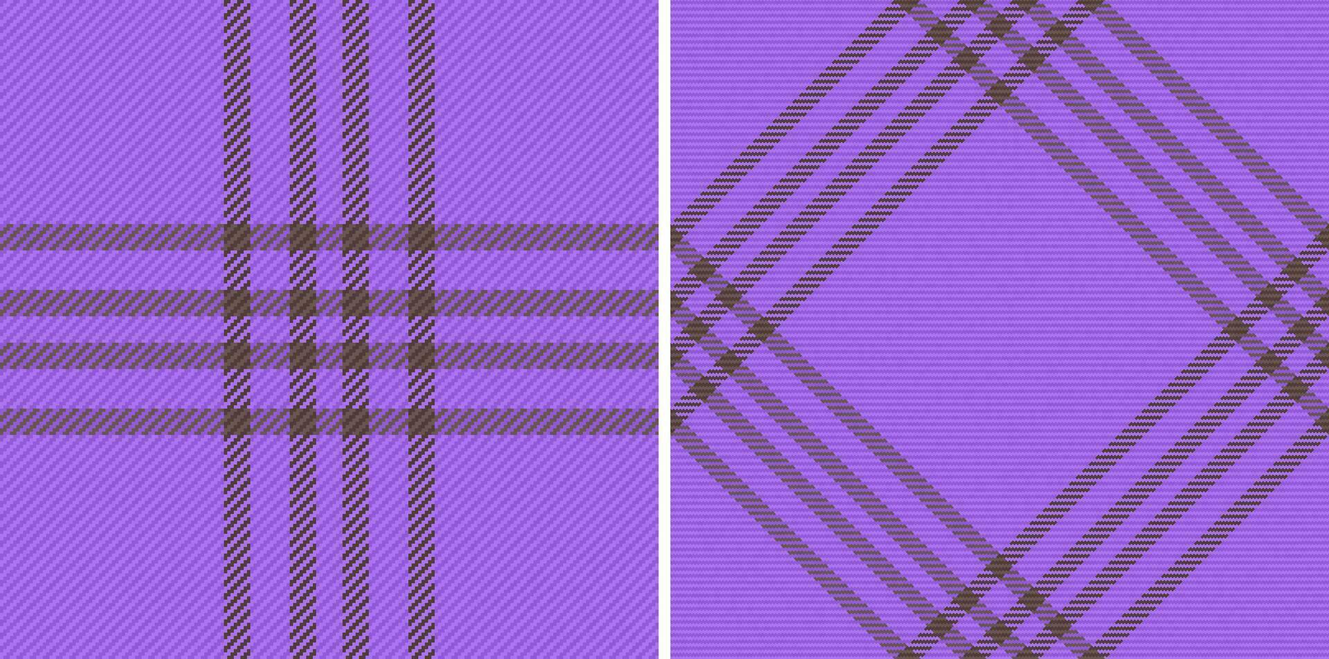 Vektor Stoff Hintergrund von prüfen Textur Textil- mit ein Plaid nahtlos Tartan Muster.