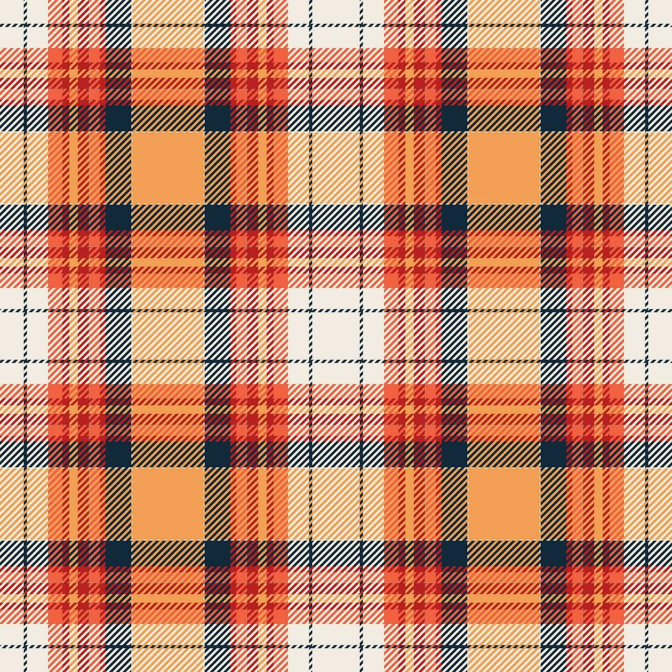 tartan schottland nahtloser karierter mustervektor. Retro-Hintergrundstoff. Vintage Check Farbe quadratische geometrische Textur. vektor