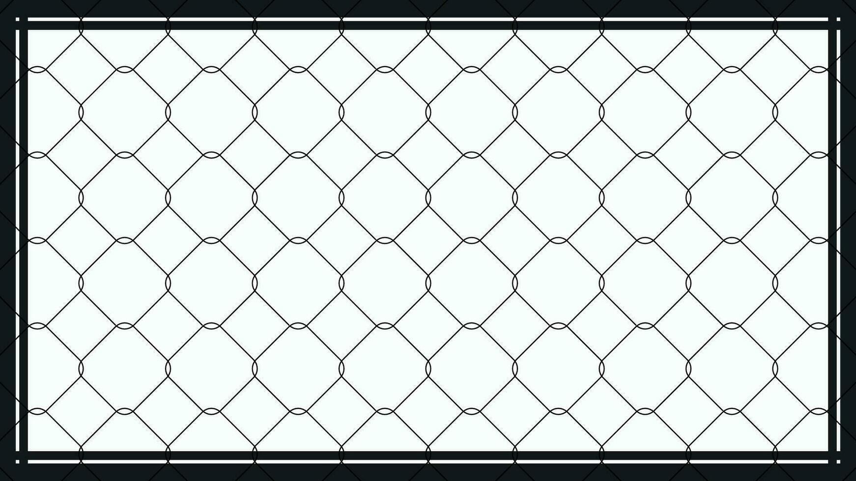 tråd maska design illustration, tycka om staket med svart ram isolerat på vit bakgrund. kan vara Begagnade för dekoration eller bakgrund vektor