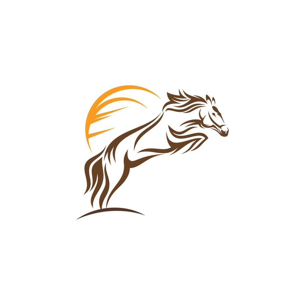 häst logotyp formgivningsmall vektor