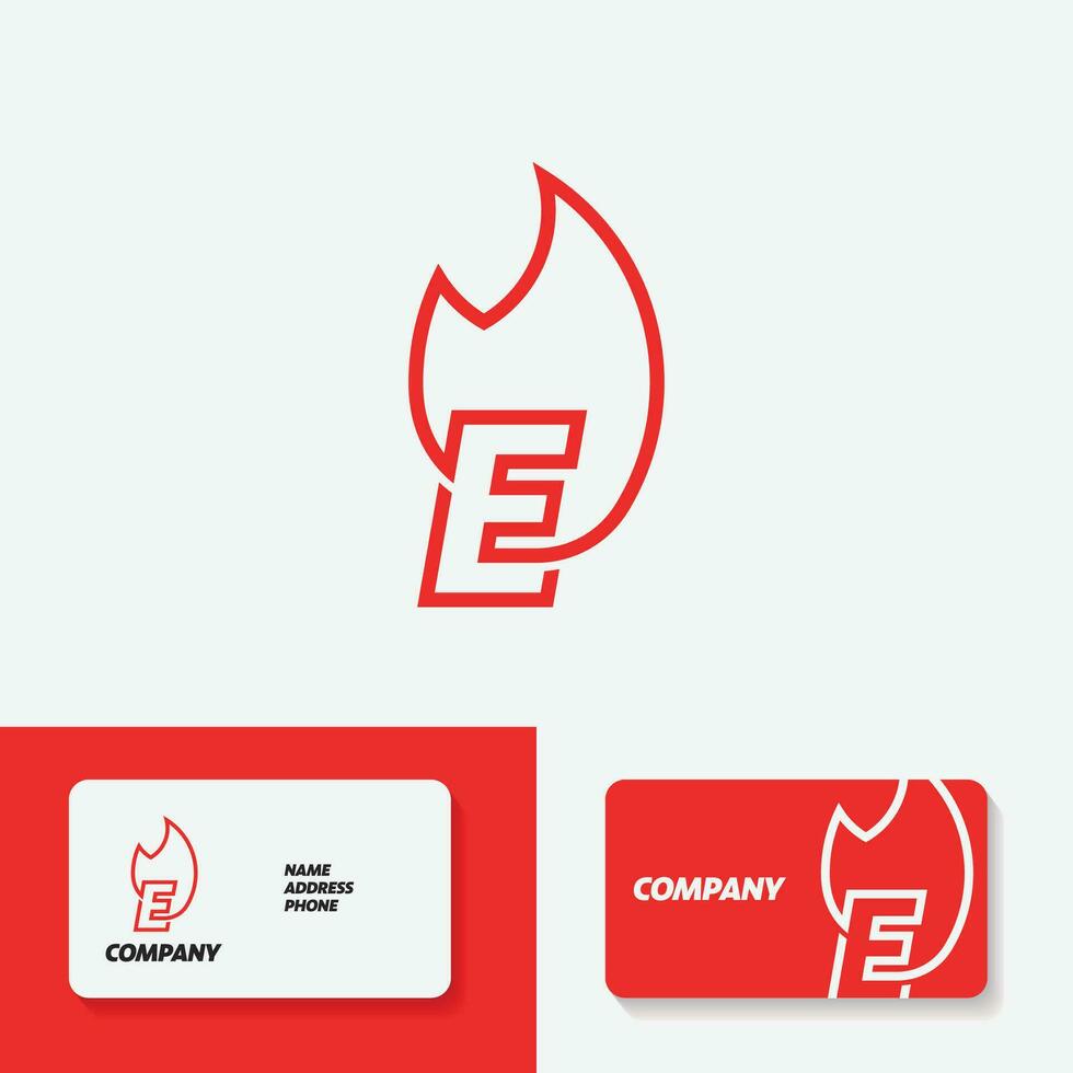 brand alfabet logotyp e vektor