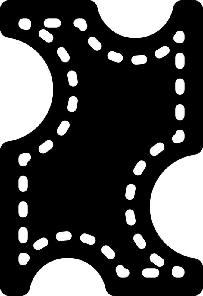 fast ikon för läder vektor