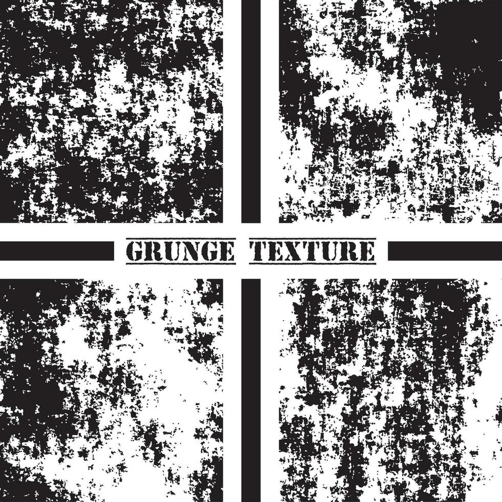 schwarz und Weiß Grunge Textur. Grunge Texturen Satz. Staub überlagern. vektor