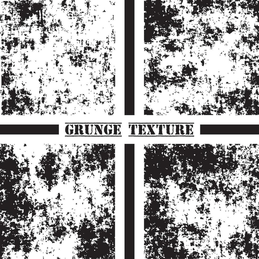 schwarz und Weiß Grunge Textur. Grunge Texturen Satz. Staub überlagern. vektor