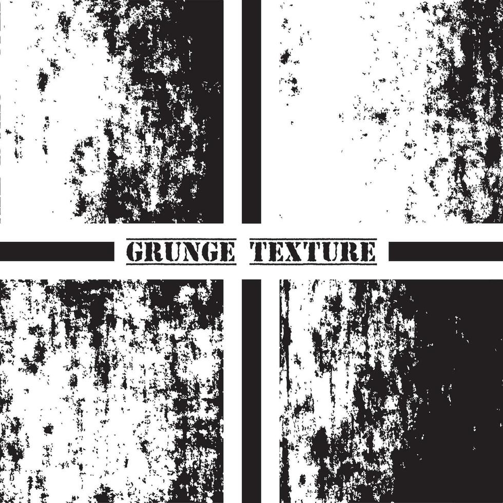 svart och vit grunge textur. grunge texturer uppsättning. damm täcka över. vektor