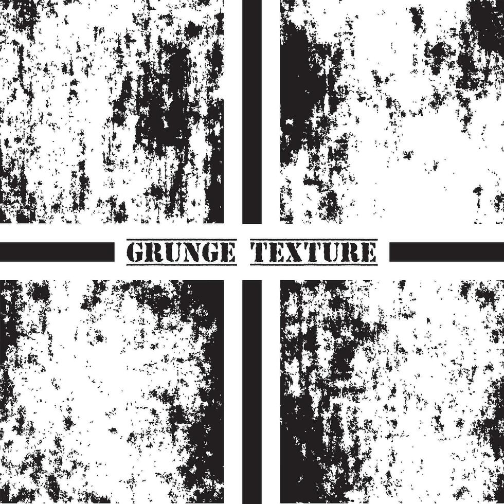 schwarz und Weiß Grunge Textur. Grunge Texturen Satz. Staub überlagern. vektor