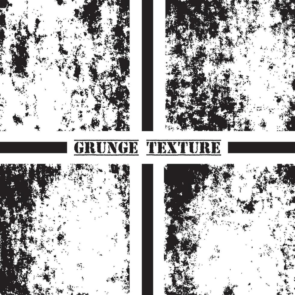 schwarz und Weiß Grunge Textur. Grunge Texturen Satz. Staub überlagern. vektor