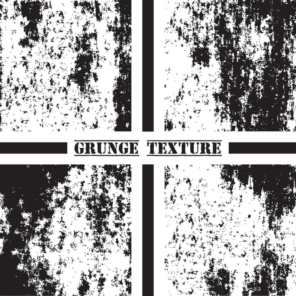 schwarz und Weiß Grunge Textur. Grunge Texturen Satz. Staub überlagern. vektor