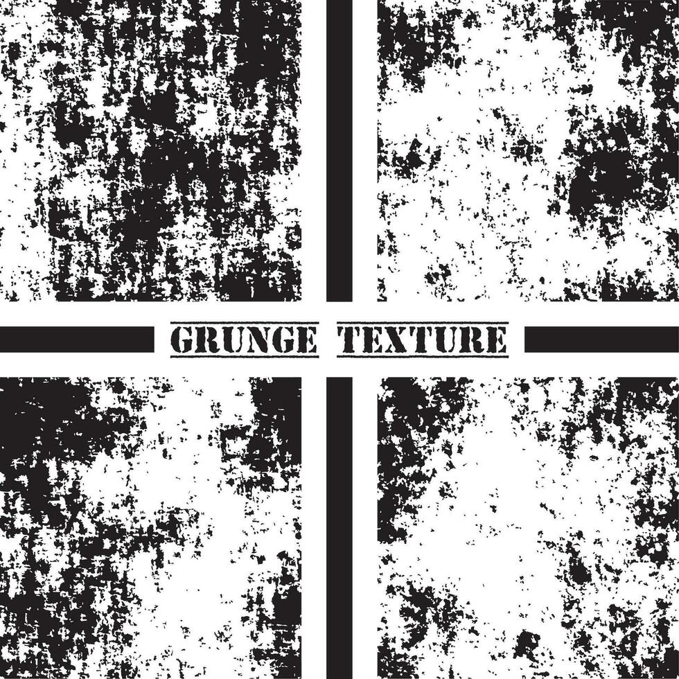 schwarz und Weiß Grunge Textur. Grunge Texturen Satz. Staub überlagern. vektor