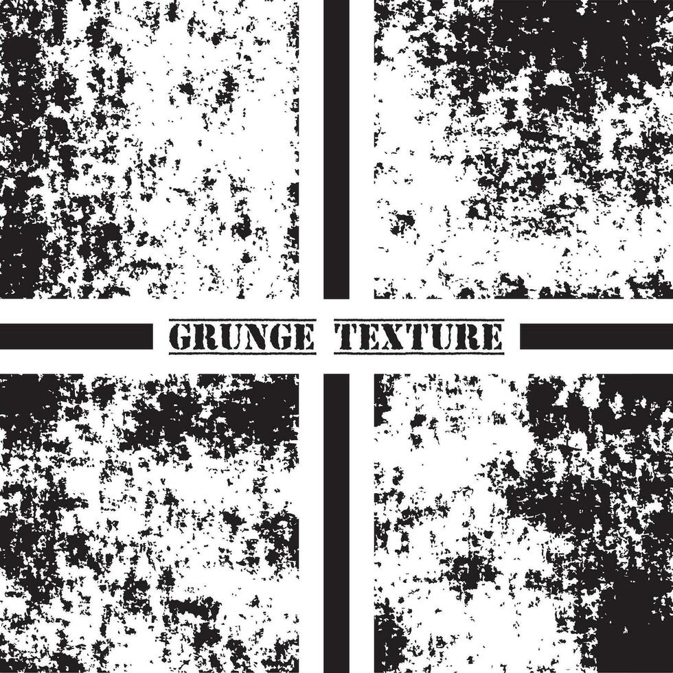 schwarz und Weiß Grunge Textur. Grunge Texturen Satz. Staub überlagern. vektor