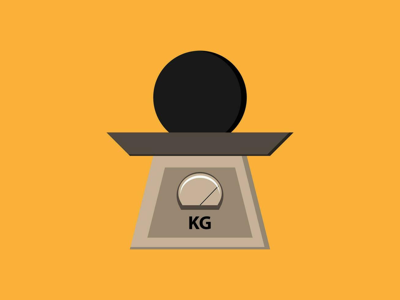 Gewicht Ball Symbol Illustration Vektor