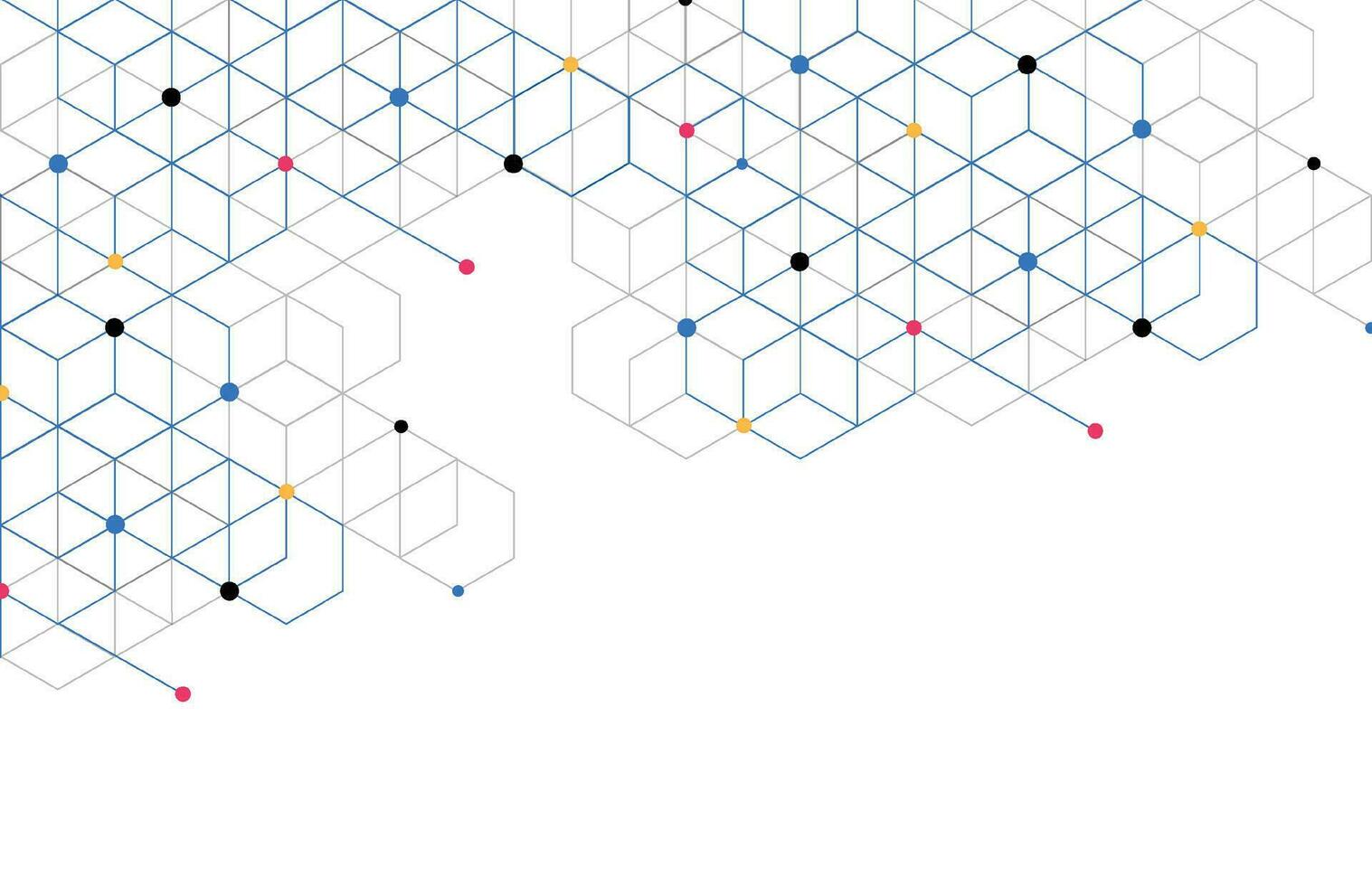 abstrakta geometriska rutor mönster prick linje anslutning bakgrund. modern teknik med fyrkantigt nät. geometrisk på vit bakgrund med linjer. kubcell. vektor illustration