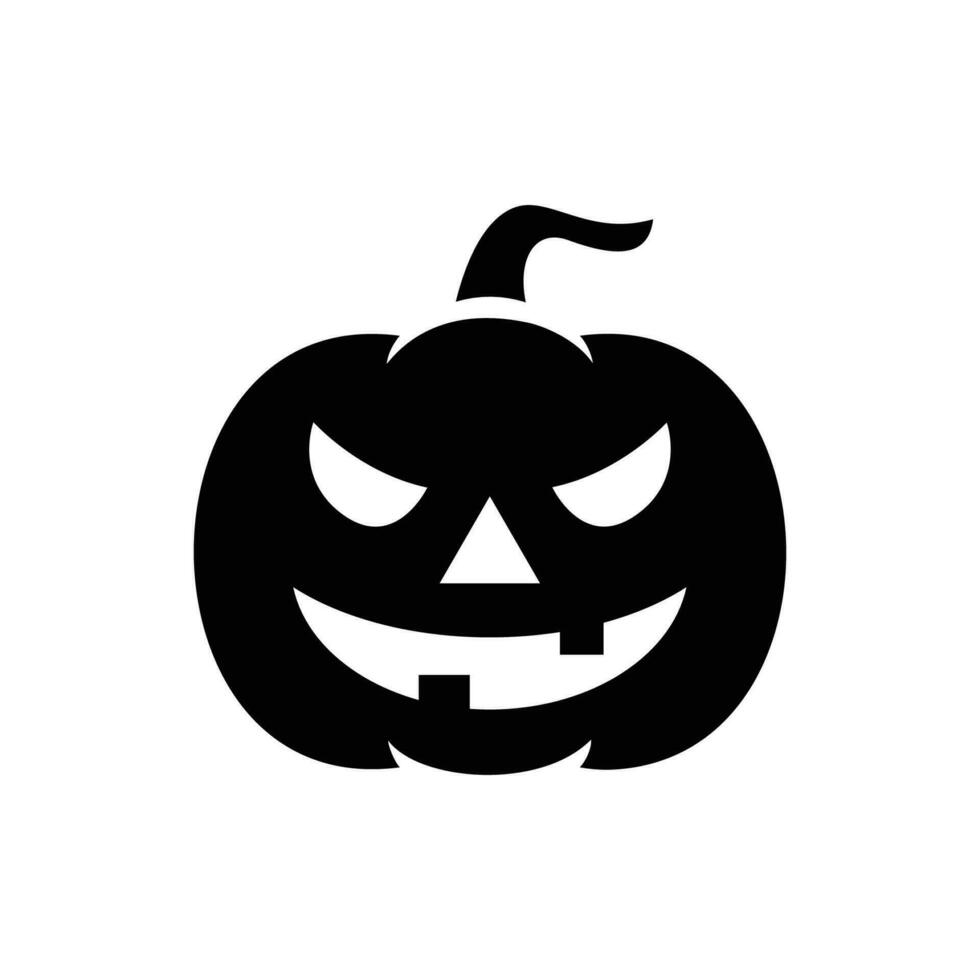 Halloween Kürbis Symbol Vektor Design Vorlage im Weiß Hintergrund