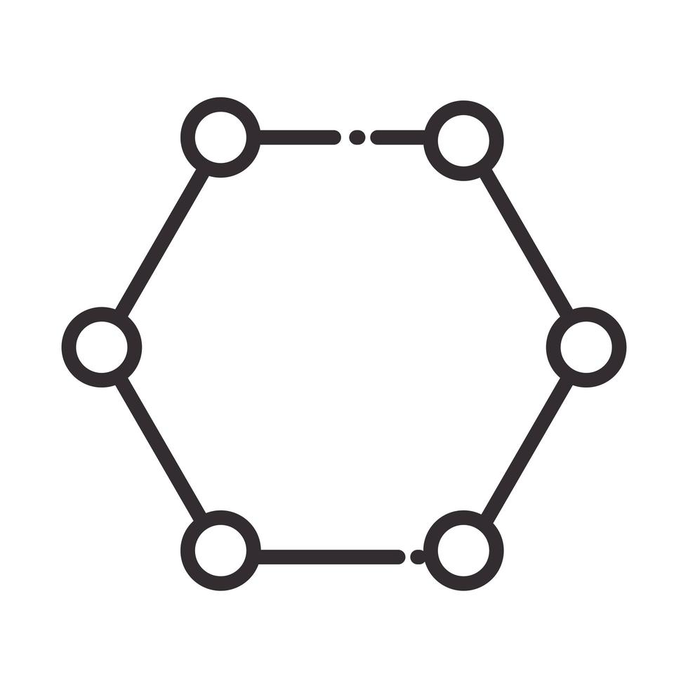 Biologie Chemie Partikel Wissenschaft Element Symbol Leitung Stil vektor