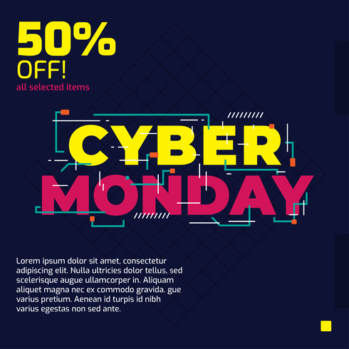 Cyber ​​Monday Vector