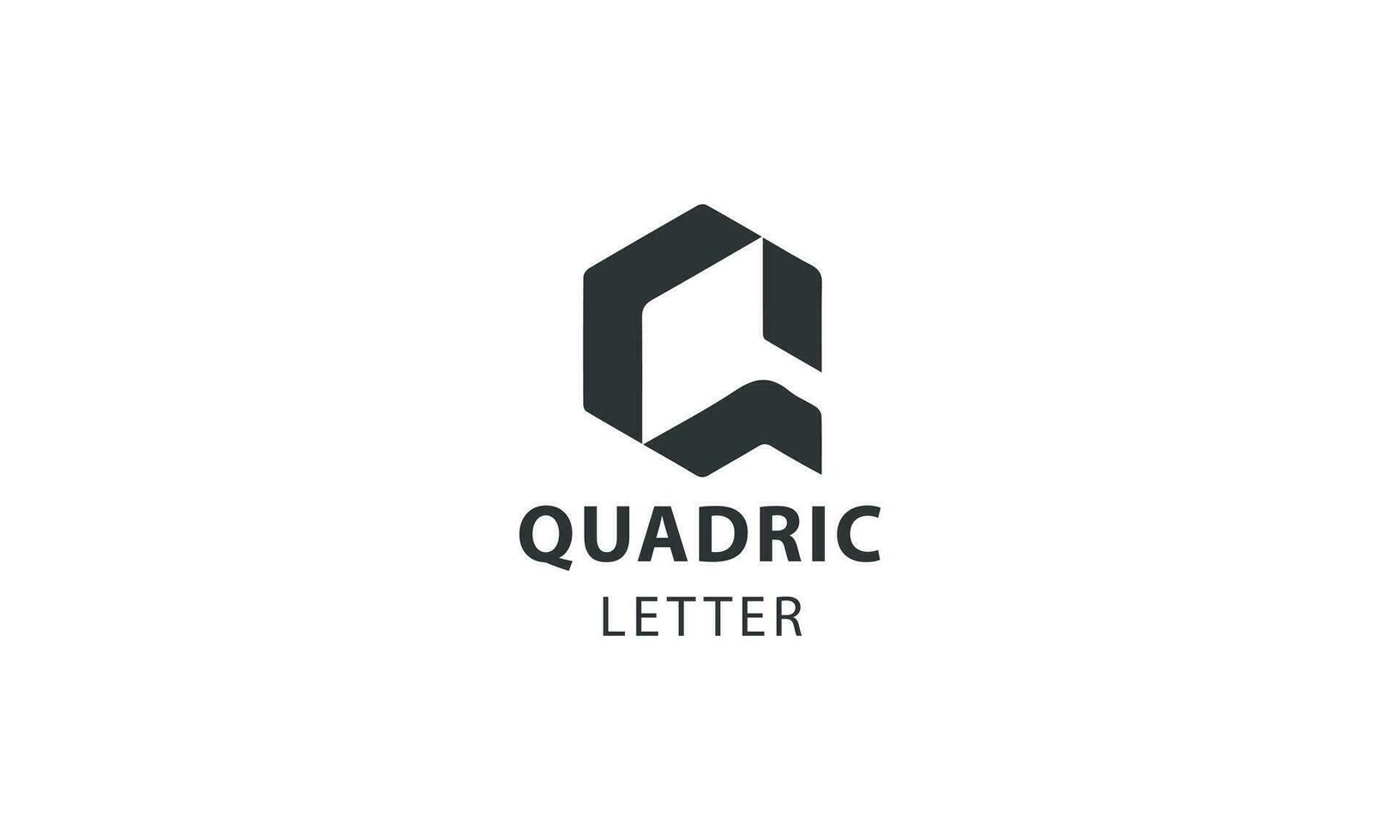 q Logo Vorlage mit abstrakt gestalten vektor