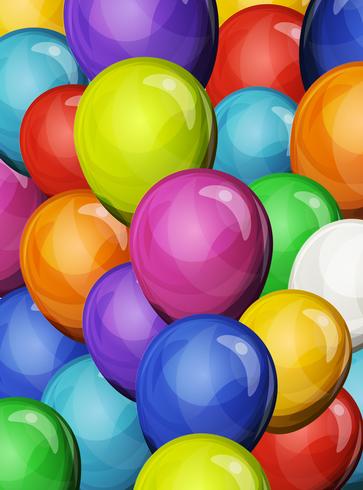 Karneval Party Ballons Hintergrund vektor