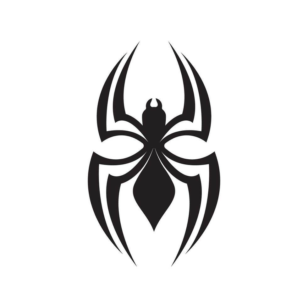 Spinne Logo Symbol Design Vektor