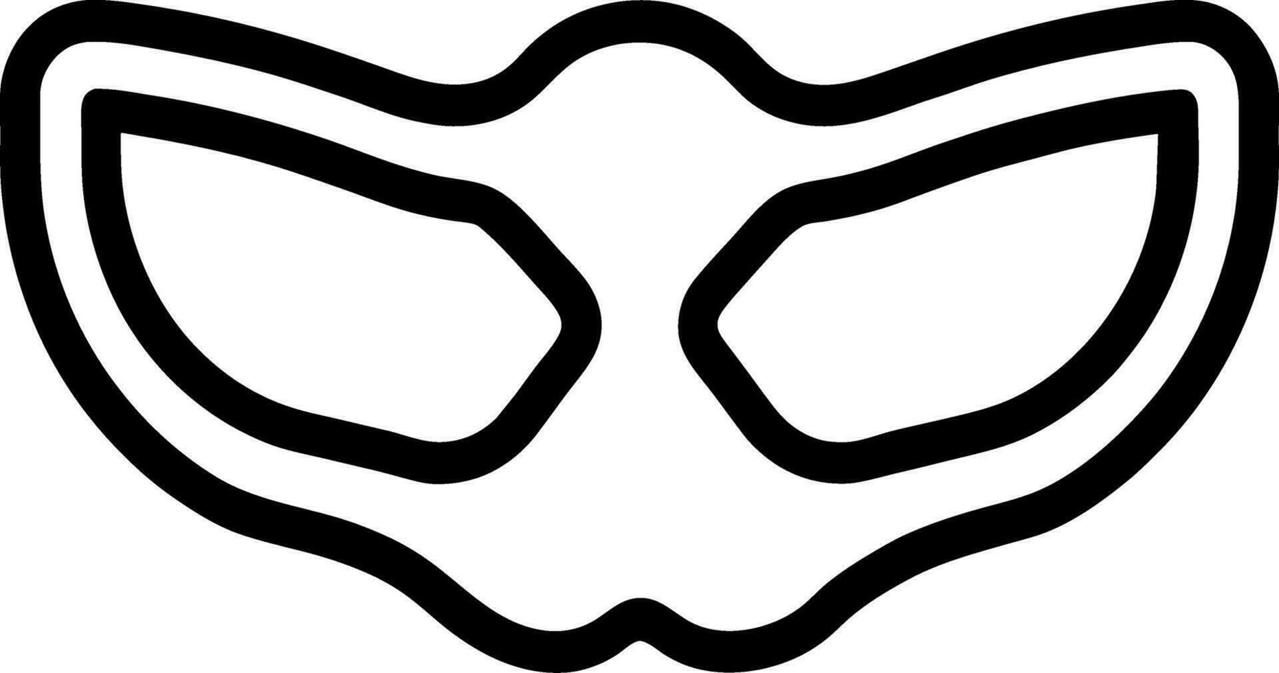 mask ikon tecknad serie vektor
