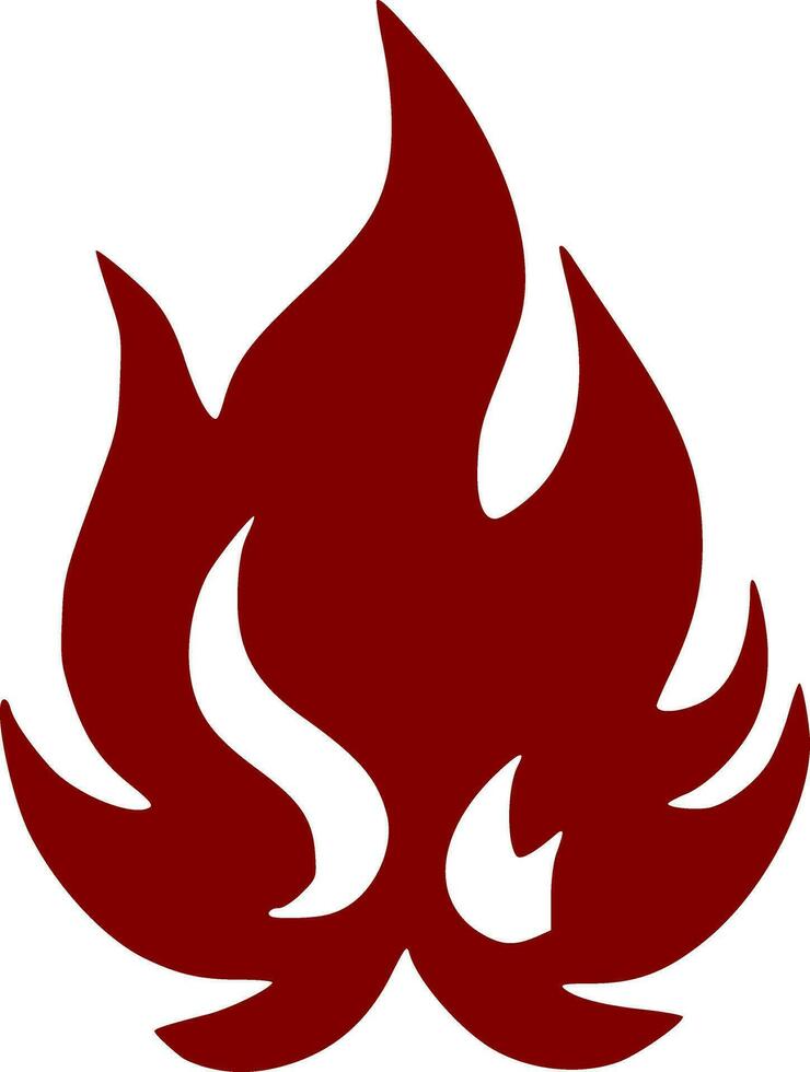 röd brand ikon vektor