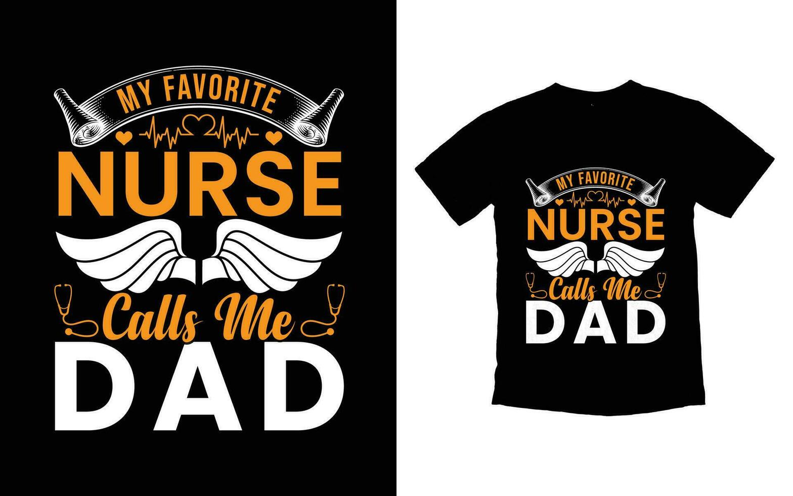 krankenschwester typografie t-shirt design vektor