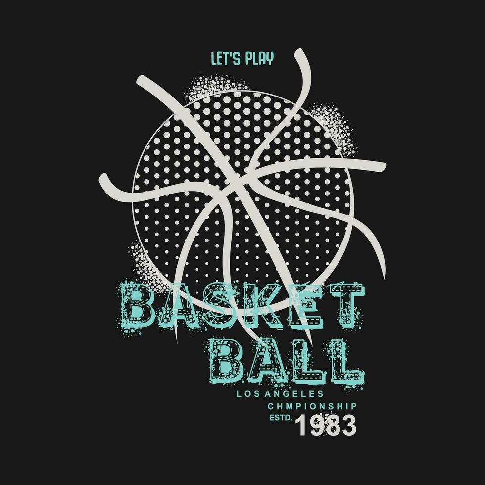 basketboll text sport högskola atletisk typografi, t skjorta abstrakt grafik, vektorer skriva ut
