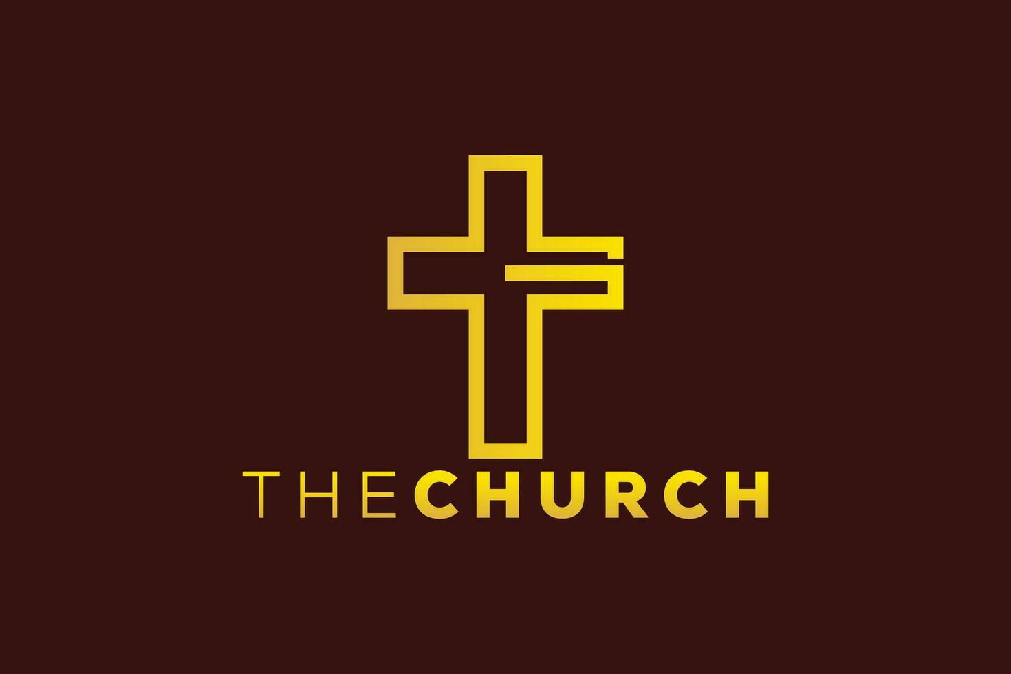 trendig och professionell brev g kyrka tecken kristen och fredlig vektor logotyp