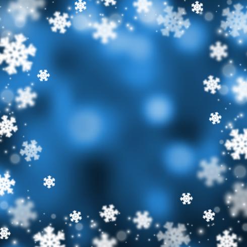 Schneeflocken Weihnachten abstarct Hintergrund, Illustration vektor