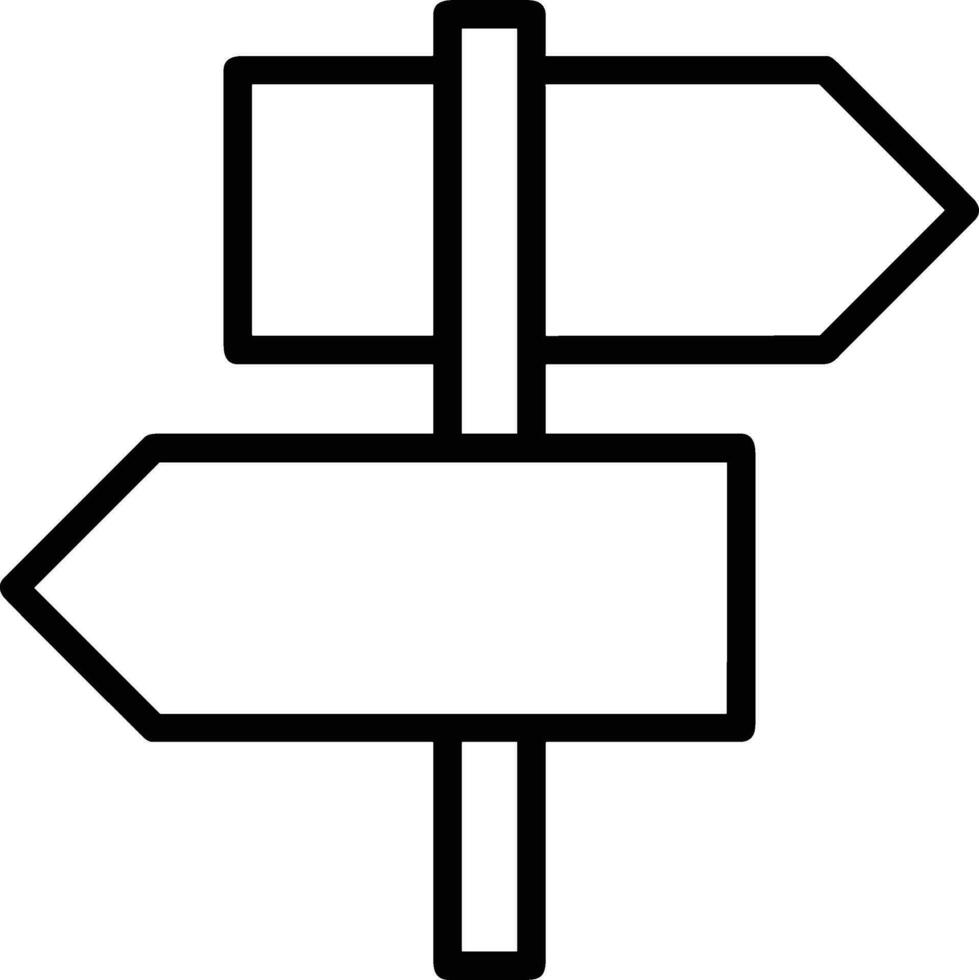 Wegweiser Richtung Symbol Symbol Vektor Bild. Illustration von das Pfeil Information Schild leiten Ziel Design Bild. eps 10