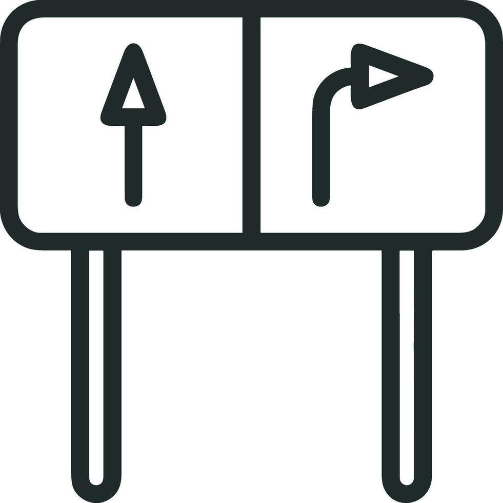 Wegweiser Richtung Symbol Symbol Vektor Bild. Illustration von das Pfeil Information Schild leiten Ziel Design Bild. eps 10