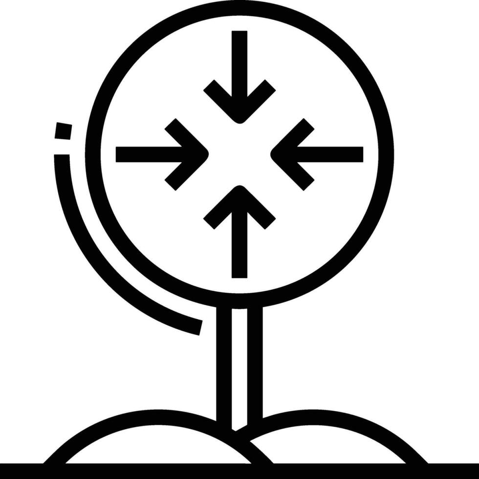 Wegweiser Richtung Symbol Symbol Vektor Bild. Illustration von das Pfeil Information Schild leiten Ziel Design Bild. eps 10