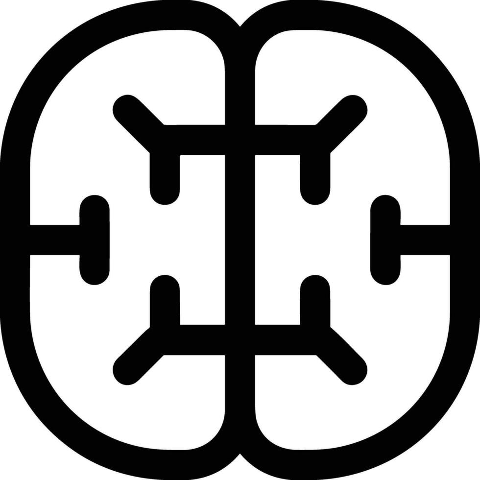 Gehirn Idee Symbol Symbol Vektor Bild. Illustration von das kreativ Intelligenz denken Design Bild