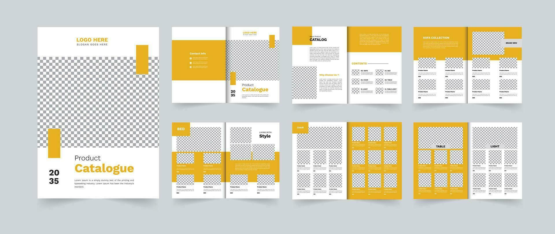 modern Katalog Design oder Möbel Produkt Katalog Design Vorlage vektor