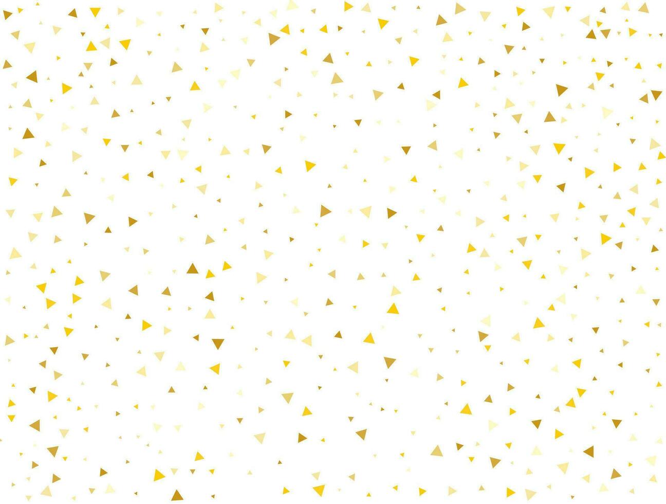 Luxus Gold dreieckig Konfetti Hintergrund. Vektor Illustration